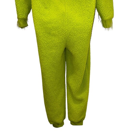Dr Seuss The Grinch Unionsuit Pajamas PJs M Green Halloween Christmas Costume - Picture 8 of 9